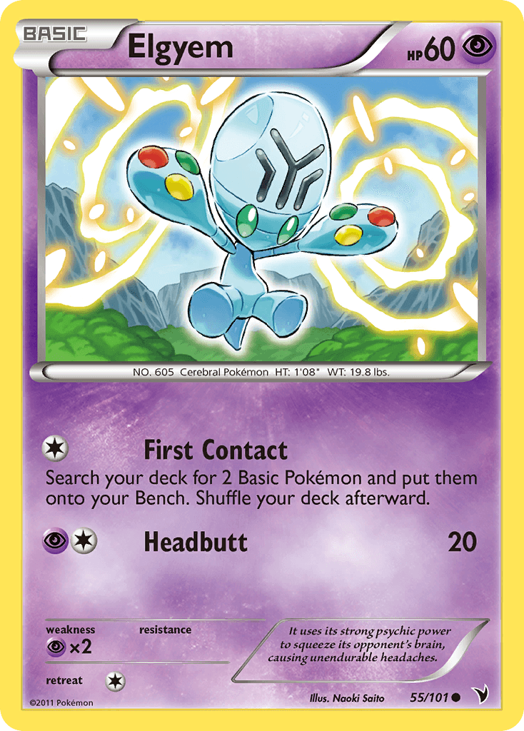 Elgyem 2011 Pokemon Noble Victories