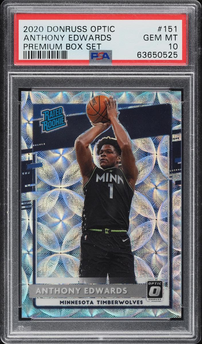 Anthony Edwards 2020 panini Donruss Optic