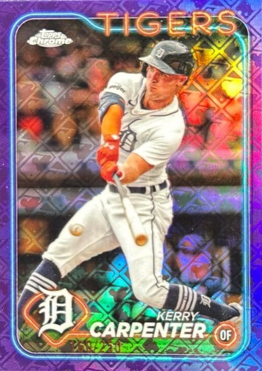 Kerry Carpenter 2024 topps Topps Chrome Logofractor Edition