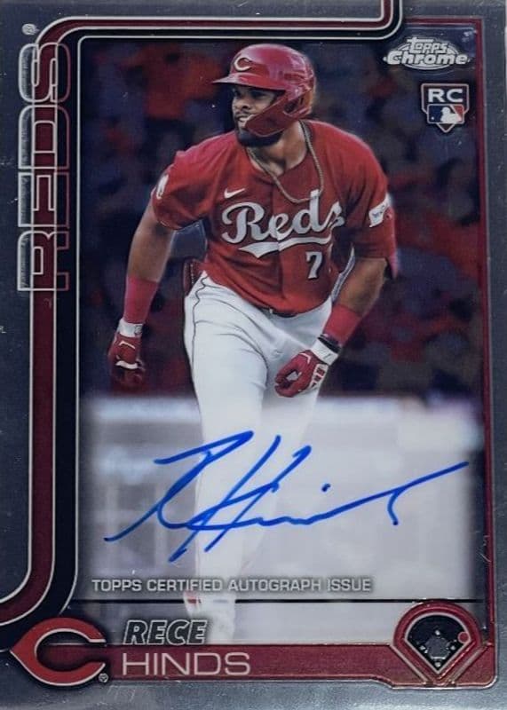 Rece Hinds 2025 topps Topps Chrome Update