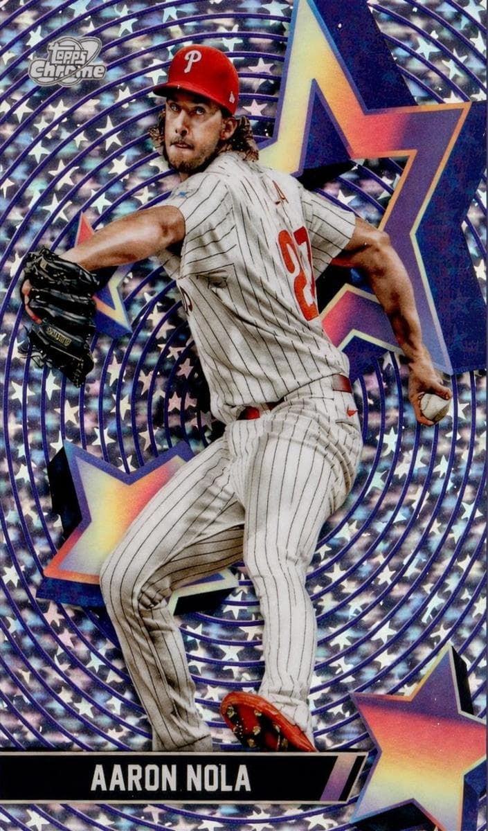 Aaron Nola 2025 topps Topps Cosmic Chrome