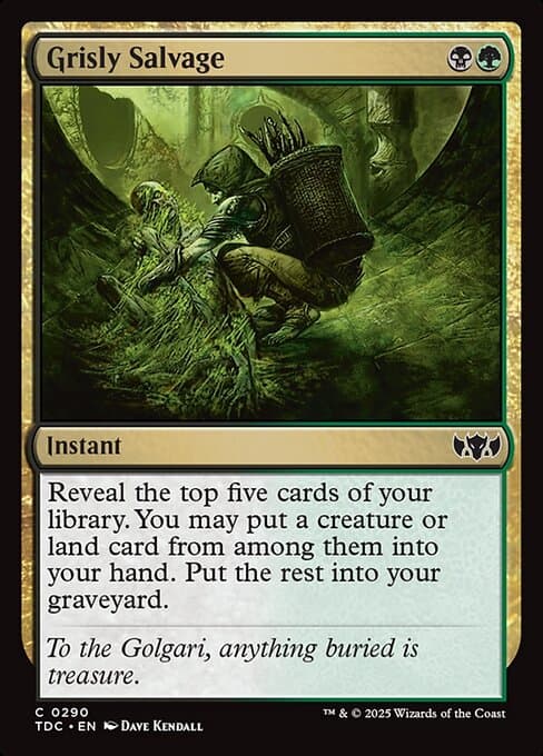 Grisly Salvage 2017 Magic: The Gathering Commander Anthology