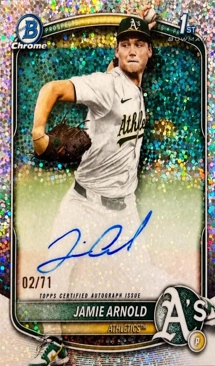 Jamie Arnold 2025 bowman Bowman Draft Chrome