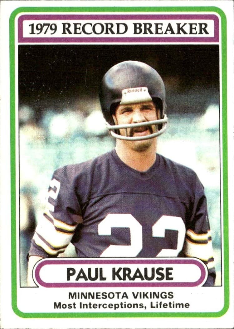 Paul Krause Minnesota 1980 Topps