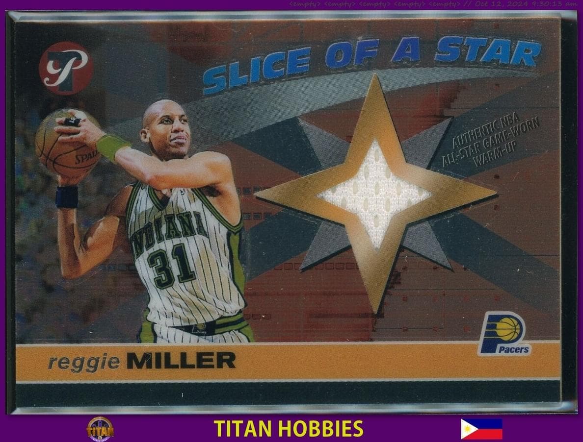 Reggie Miller 2001 topps