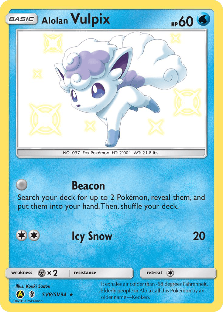 Alolan Vulpix 2018 Pokemon