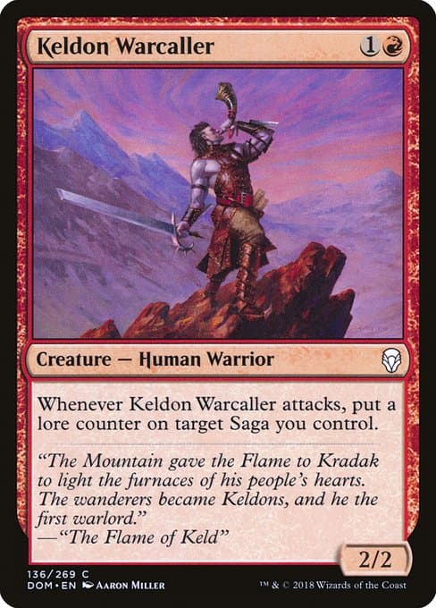 Keldon Warcaller 2018 Magic: The Gathering Dominaria
