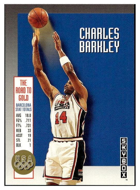 Charles Barkley 1992 fleer SkyBox