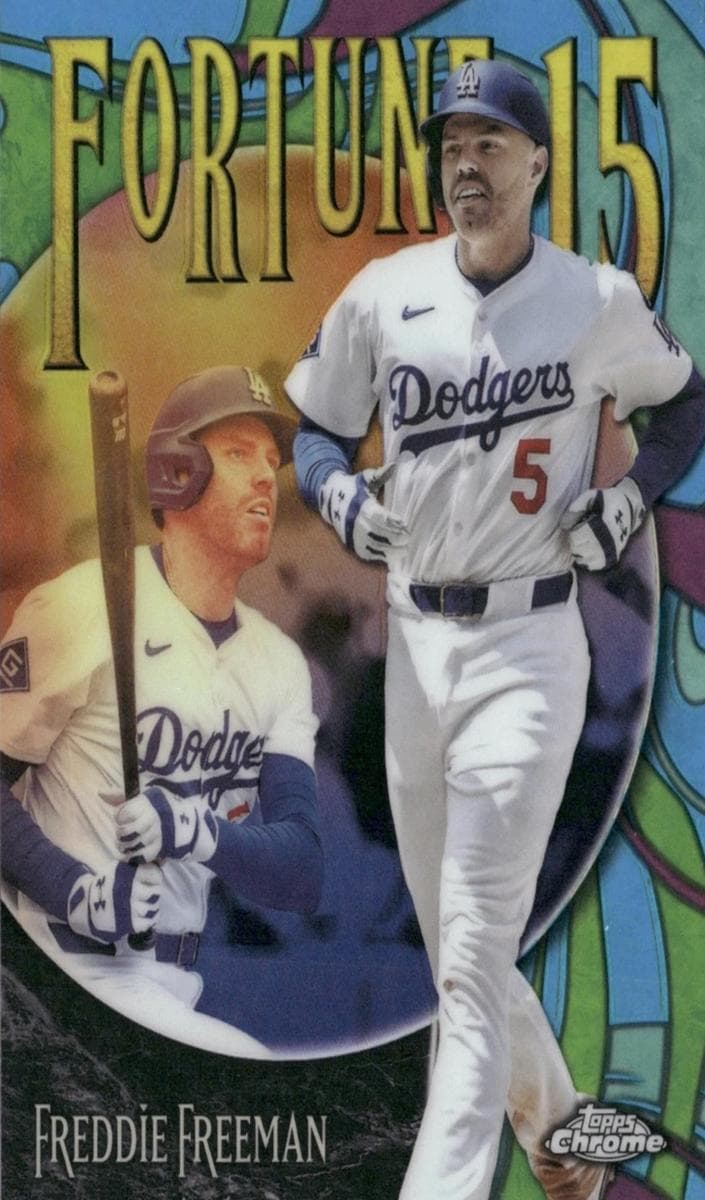 Freddie Freeman 2025 topps Topps Chrome Update