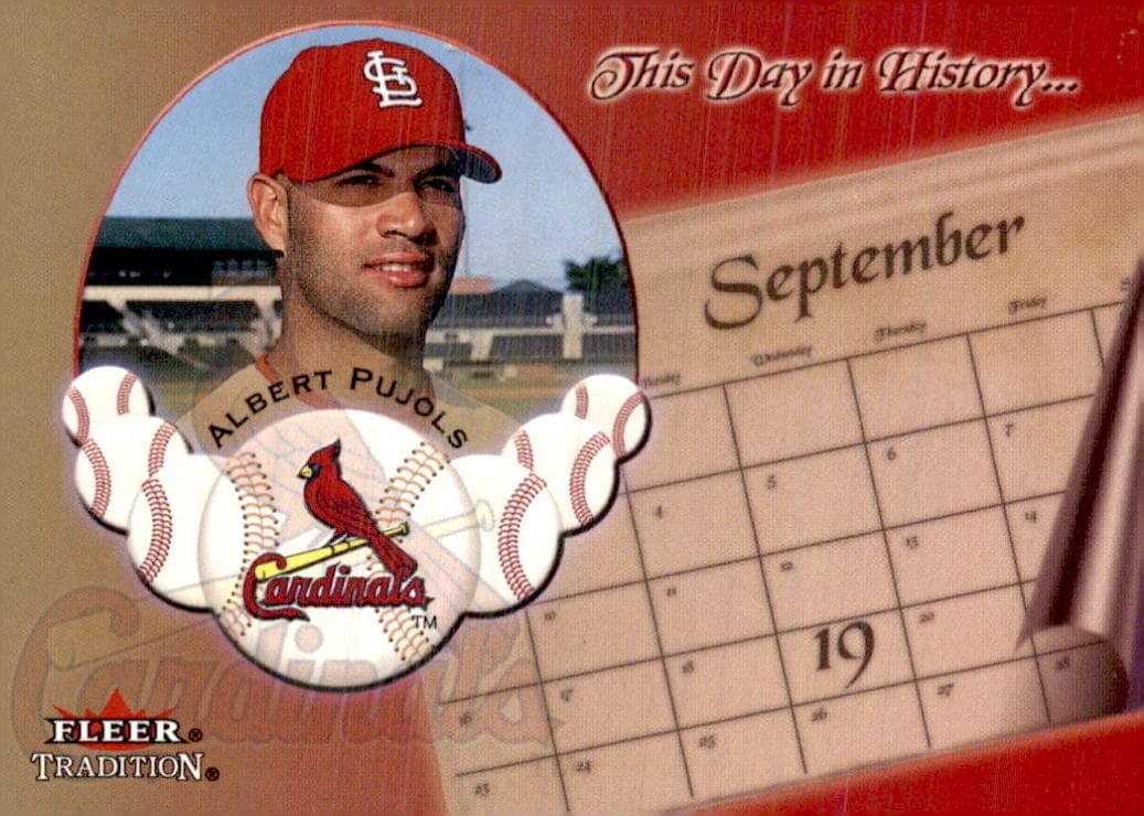 Albert Pujols 2002 fleer Fleer Tradition