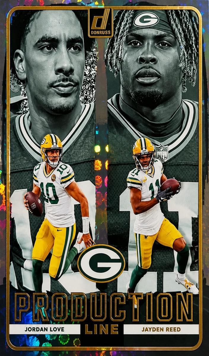 Jordan Love / Jayden Reed 2024 panini Donruss