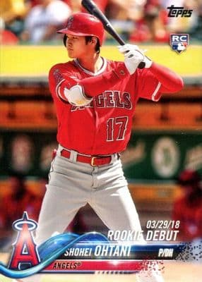 Shohei Ohtani 2018 topps Topps Update Rookie Debut
