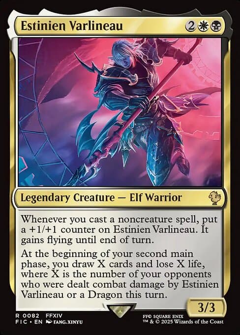 Estinien Varlineau 2025 Magic: The Gathering Final Fantasy Commander Borderless Foil