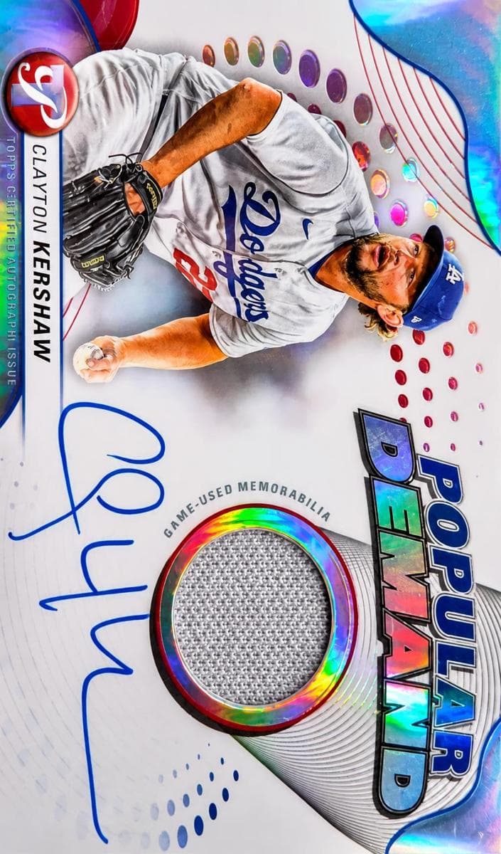 Clayton Kershaw 2024 topps Topps Pristine