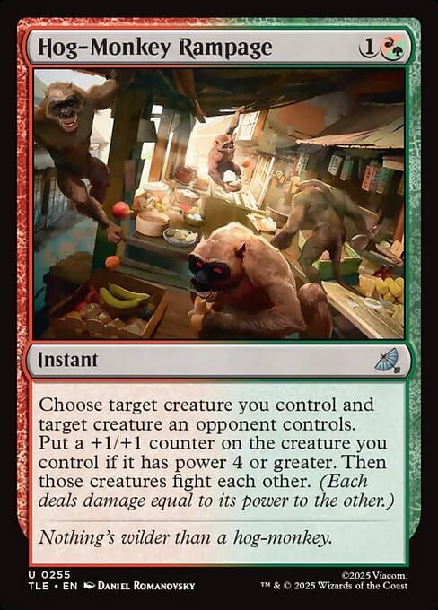 Hog-Monkey Rampage 2025 Magic: The Gathering Avatar: The Last Airbender Eternal