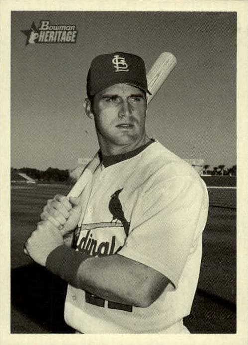 Mike Matheny 2001 bowman Bowman Heritage