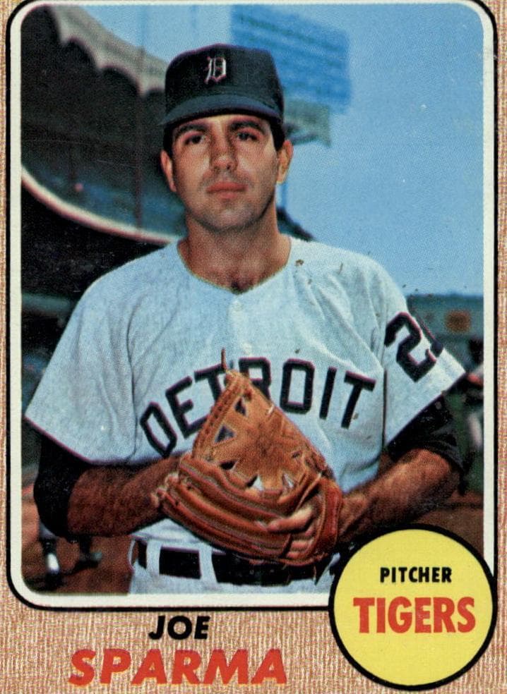 Joe Sparma 1968 topps Topps