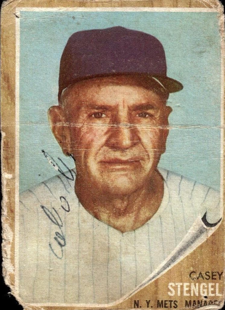 Casey Stengel 1962 topps