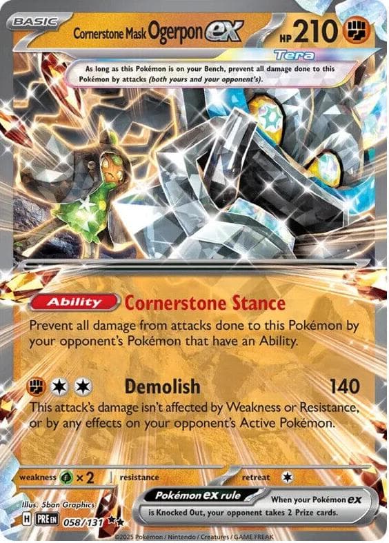 Cornerstone Mask Ogerpon EX #58