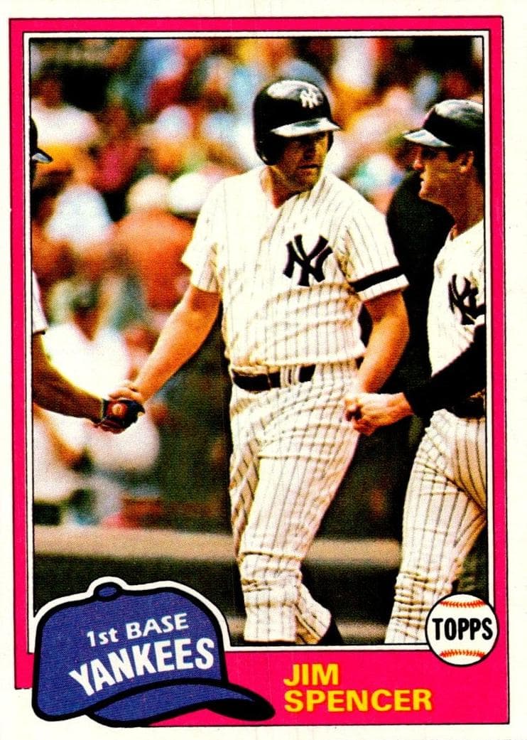 Jim Spencer 1981 topps Topps