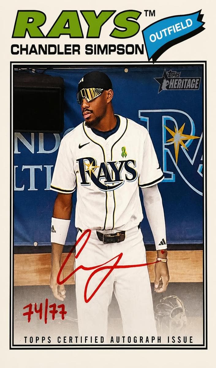 Chandler Simpson 2026 topps Topps Heritage