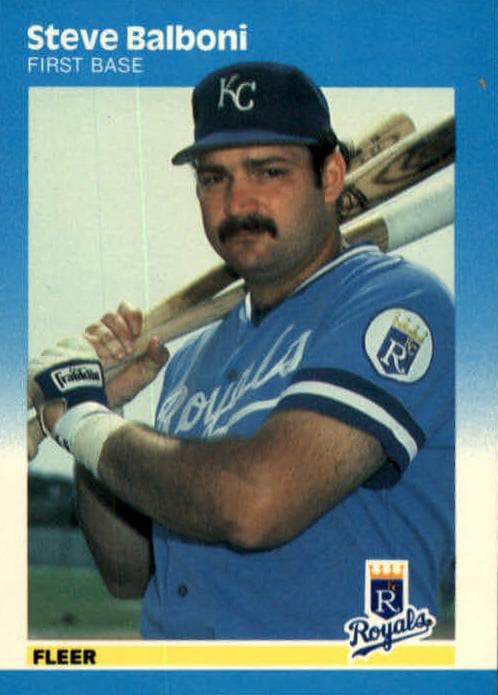 Steve Balboni 1987 fleer