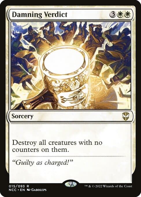 Damning Verdict 2022 Magic: The Gathering New Capenna Commander