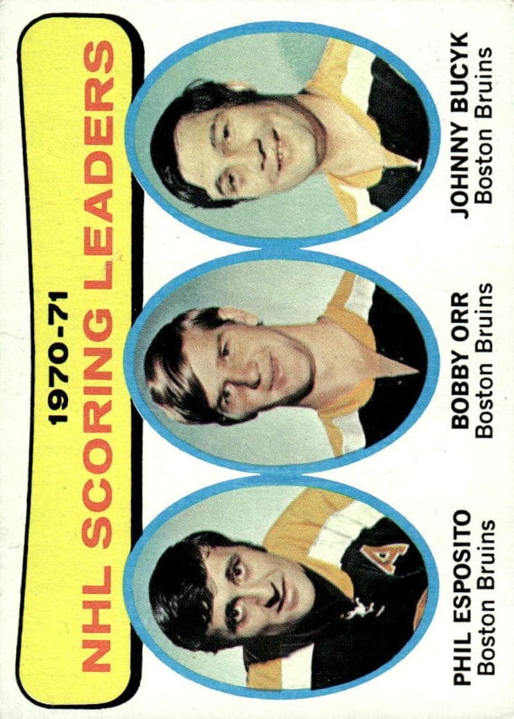 1970-71 NHL Scoring Leaders (Phil Esposito / Bobby Orr / Johnny Bucyk) #3