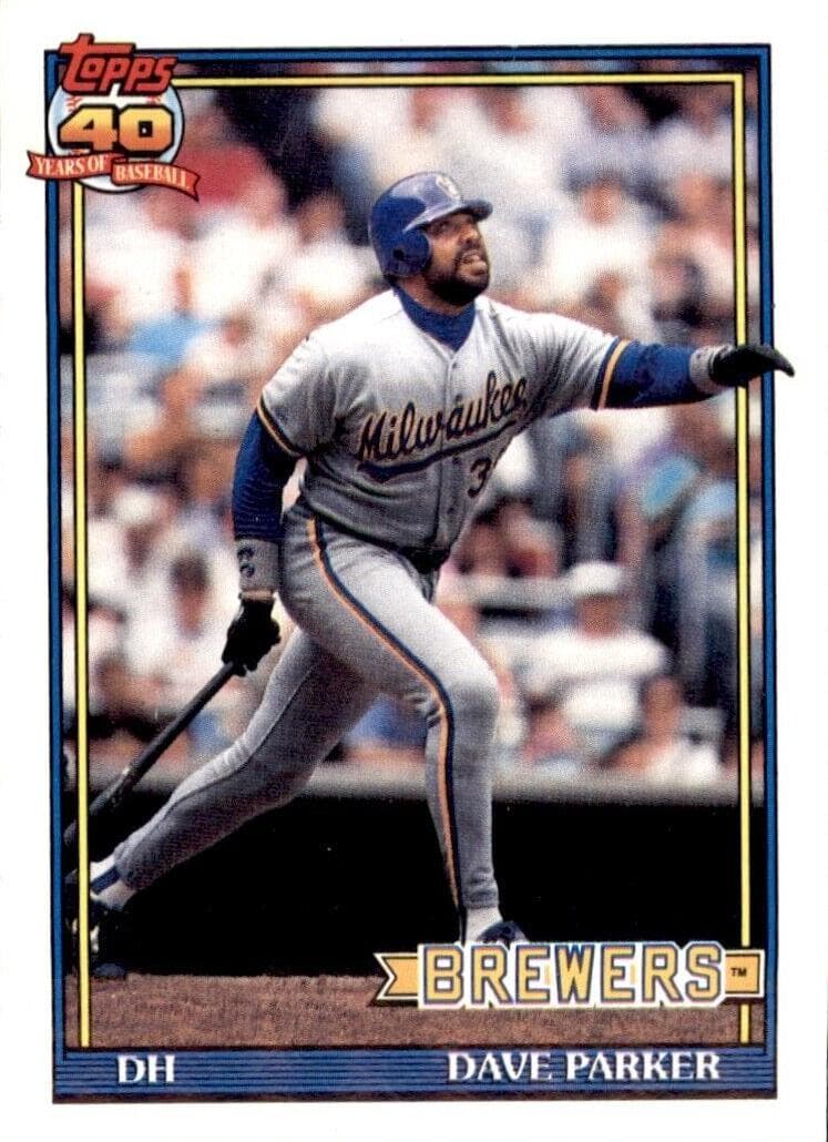Dave Parker 1991 topps O-Pee-Chee