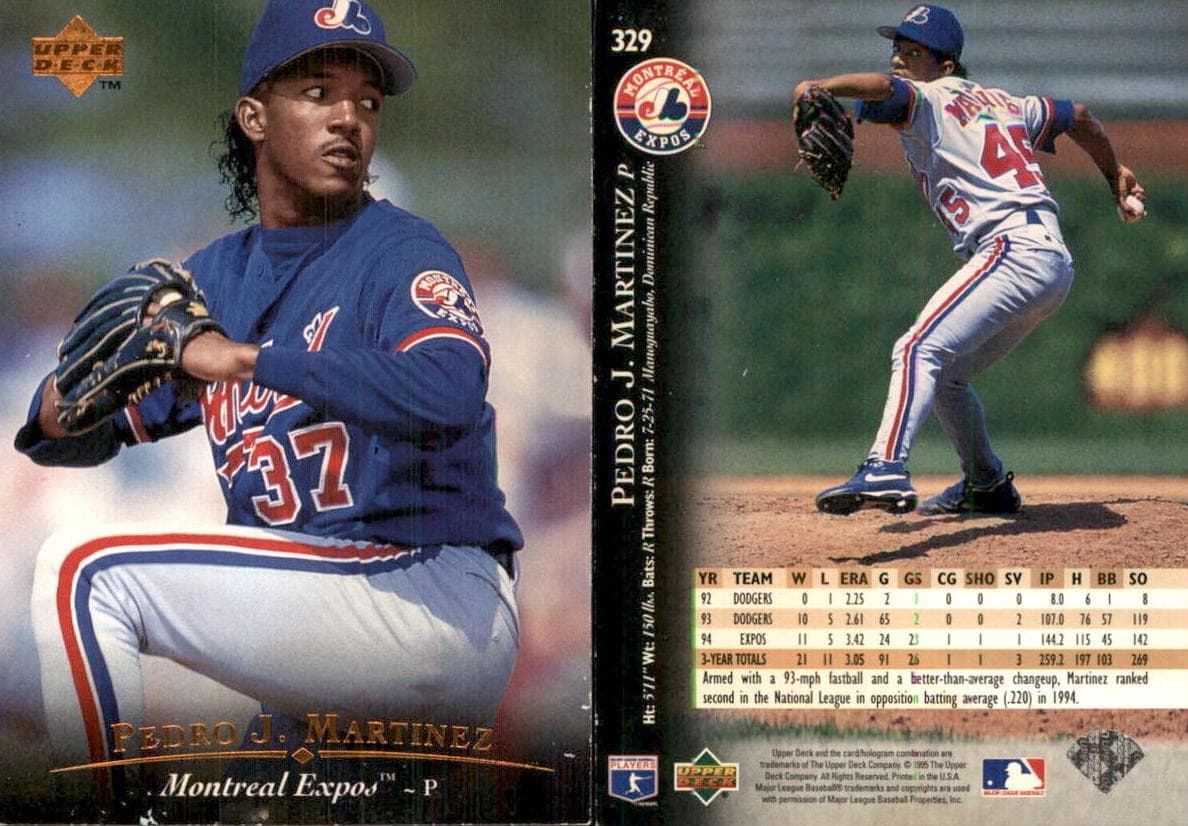 Pedro Martinez 1995 upper-deck Upper Deck