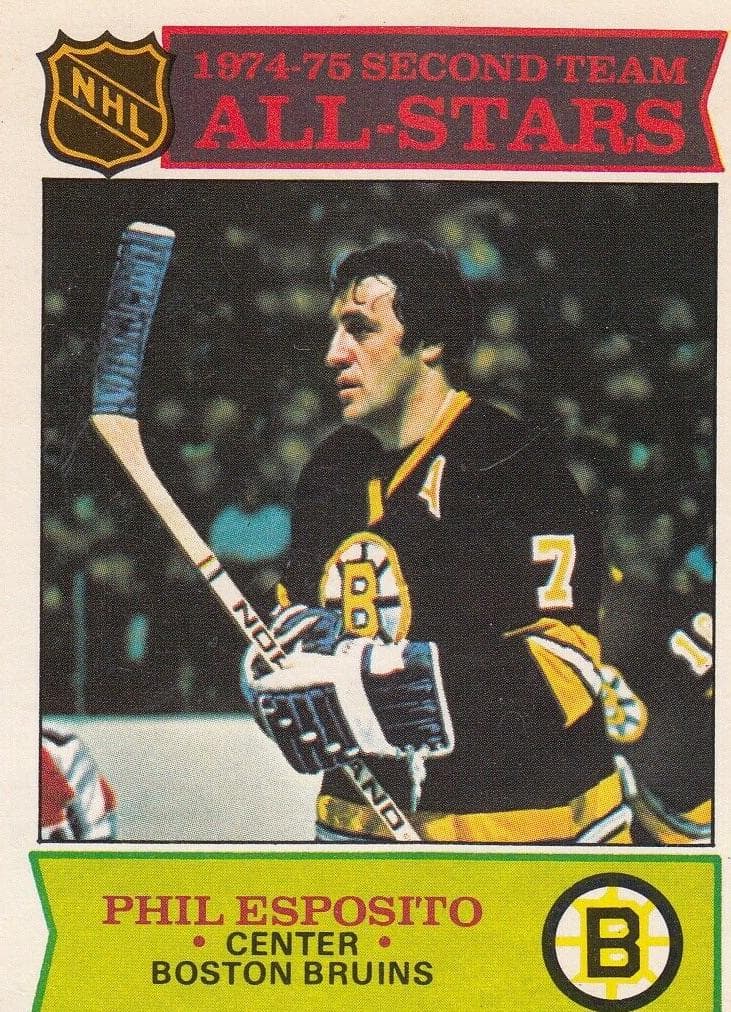 Phil Esposito 1975 topps O-Pee-Chee