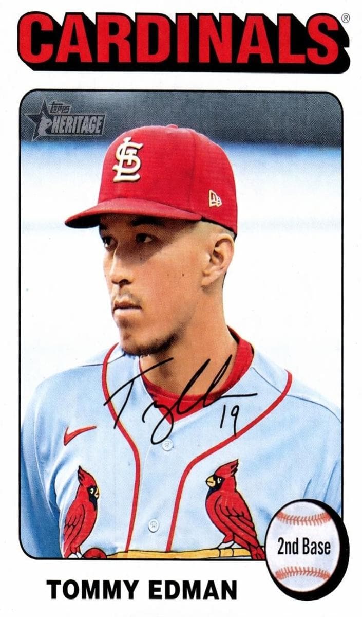 Tommy Edman 2024 topps Topps Heritage