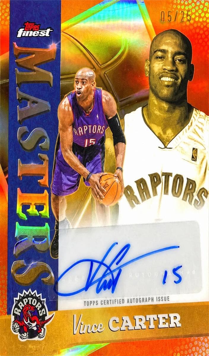 Vince Carter 2025 topps Topps Finest