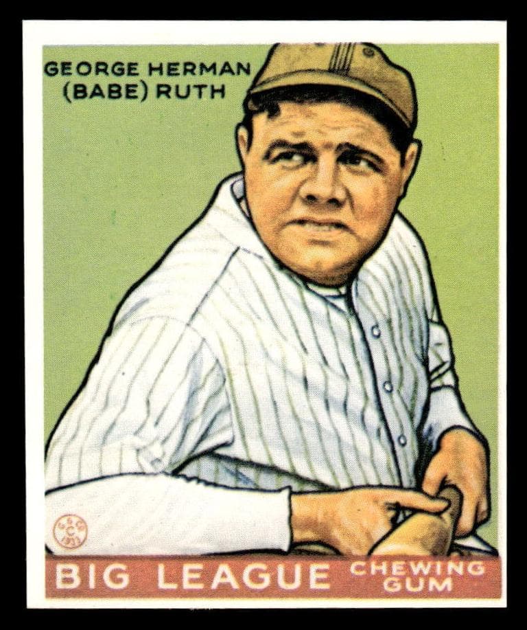 George Herman “Babe” Ruth 1933 unknown Goudey