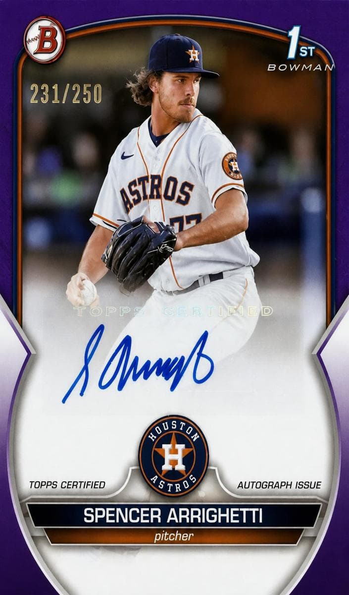 Spencer Arrighetti 2023 bowman Bowman