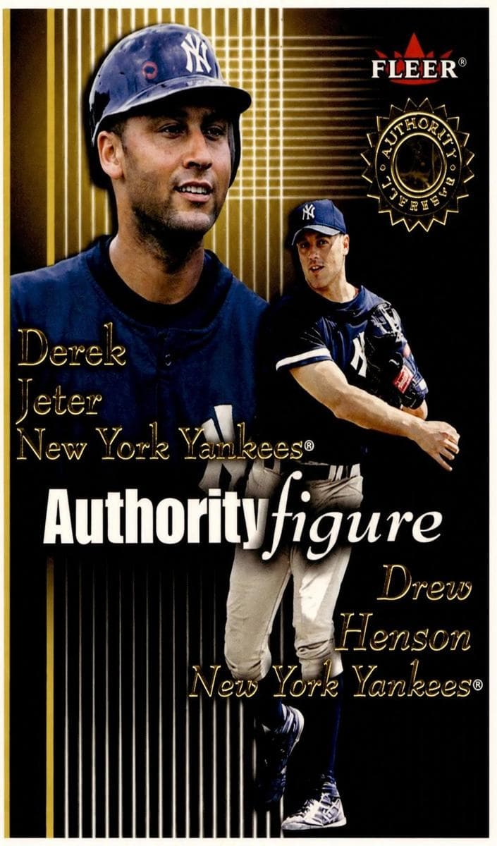 Derek Jeter 2001 fleer Authority