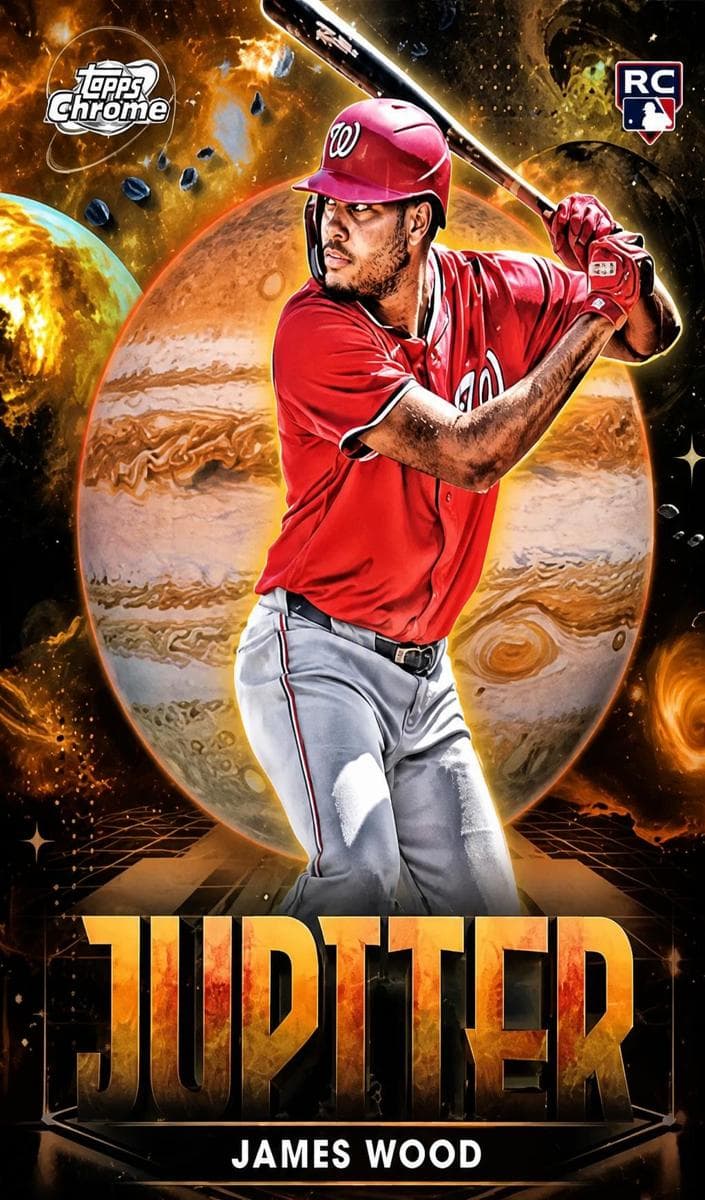 James Wood 2025 topps Topps Cosmic Chrome