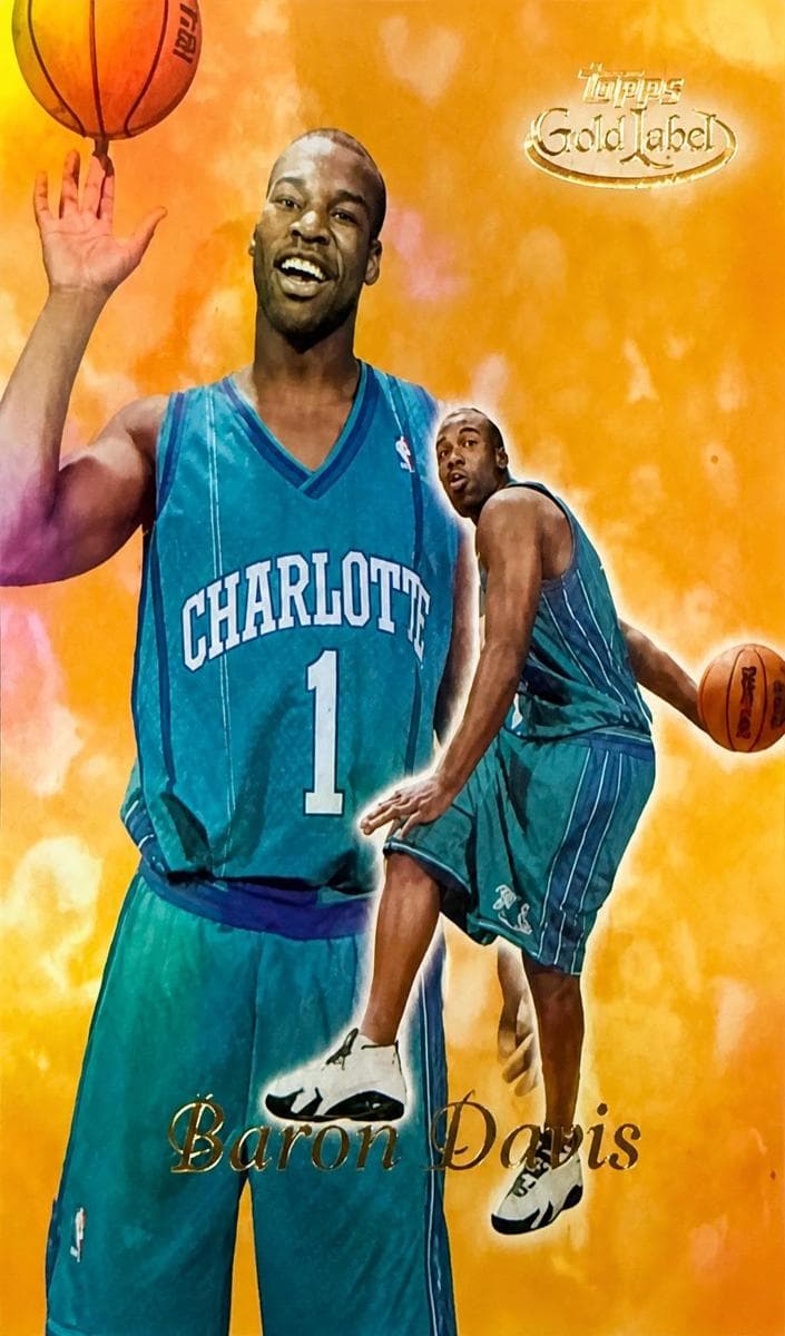Baron Davis 1999 topps Topps Gold Label