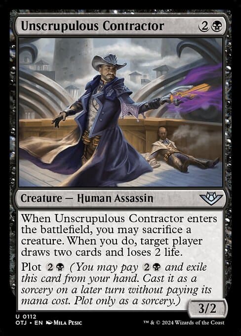 Unscrupulous Contractor 2024 Magic: The Gathering Outlaws of Thunder Junction