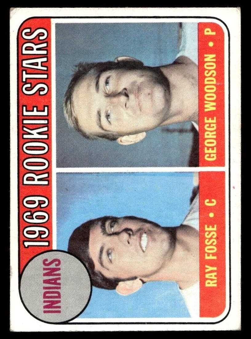 Indians 1969 Rookie Stars (Ray Fosse / George Woodson) #244