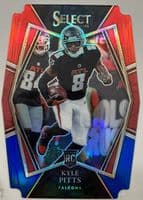 Kyle Pitts 2021 panini Select Premier Level Red Disco