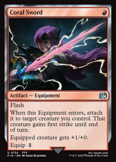 Coral Sword 2025 Magic: The Gathering Final Fantasy