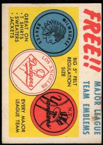 Felt Emblems 1958 topps Topps