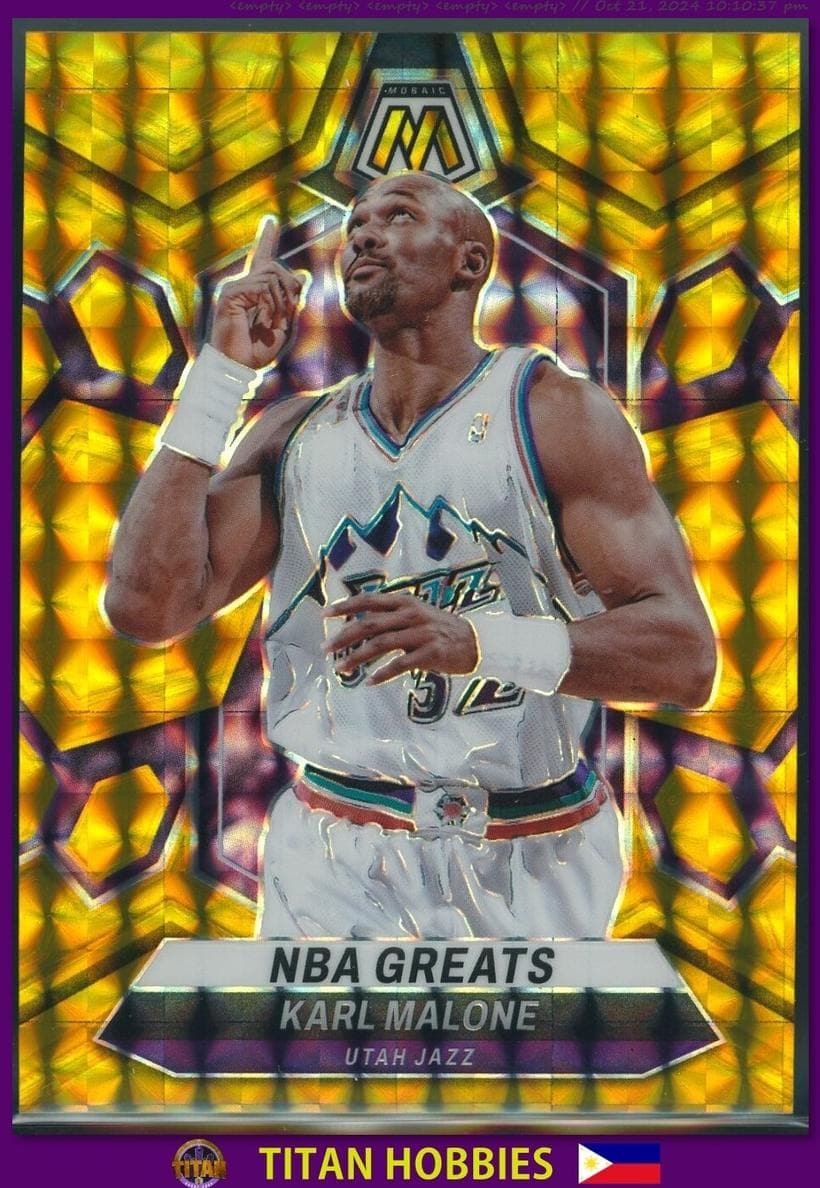 Karl Malone 2023 panini Panini Mosaic