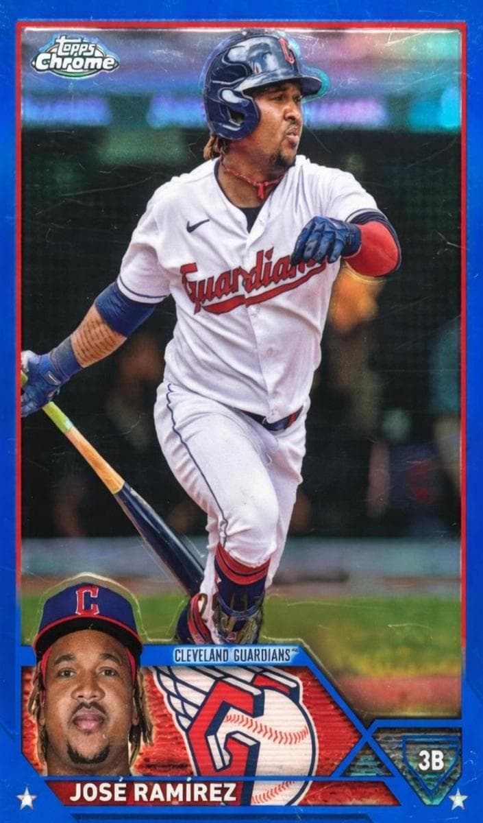 José Ramírez 2023 topps Topps Chrome