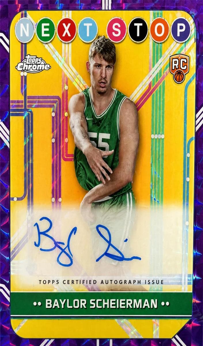 Baylor Scheierman 2024 topps Topps Chrome