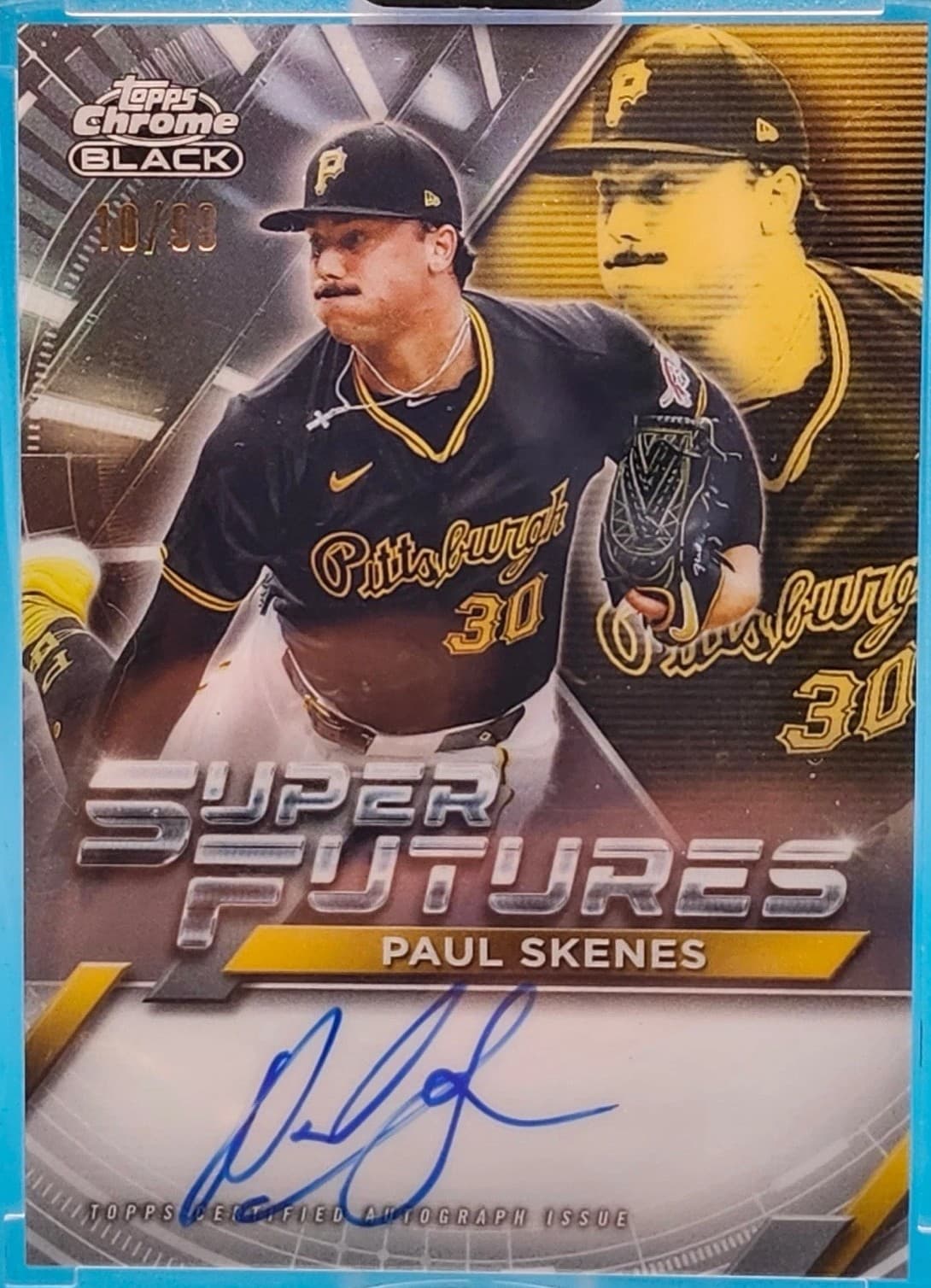 Paul Skenes 2025 topps Topps Chrome Black