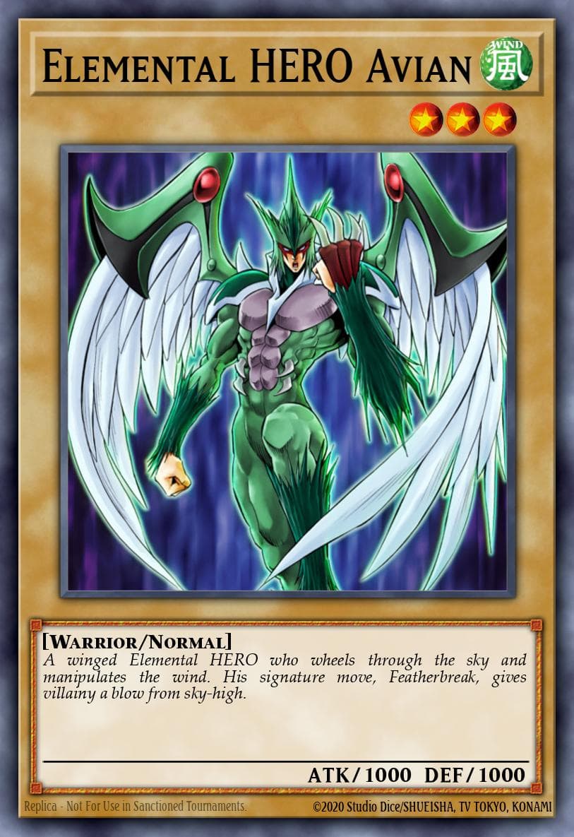 Elemental HERO Avian #SDHS-EN006