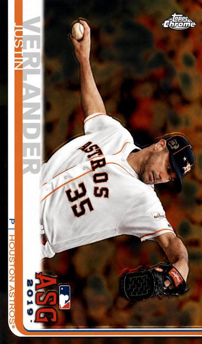 Justin Verlander 2019 topps Topps Chrome Update