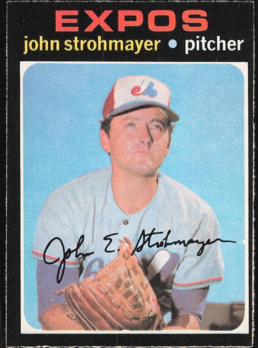 John Strohmayer 1971 topps O-Pee-Chee